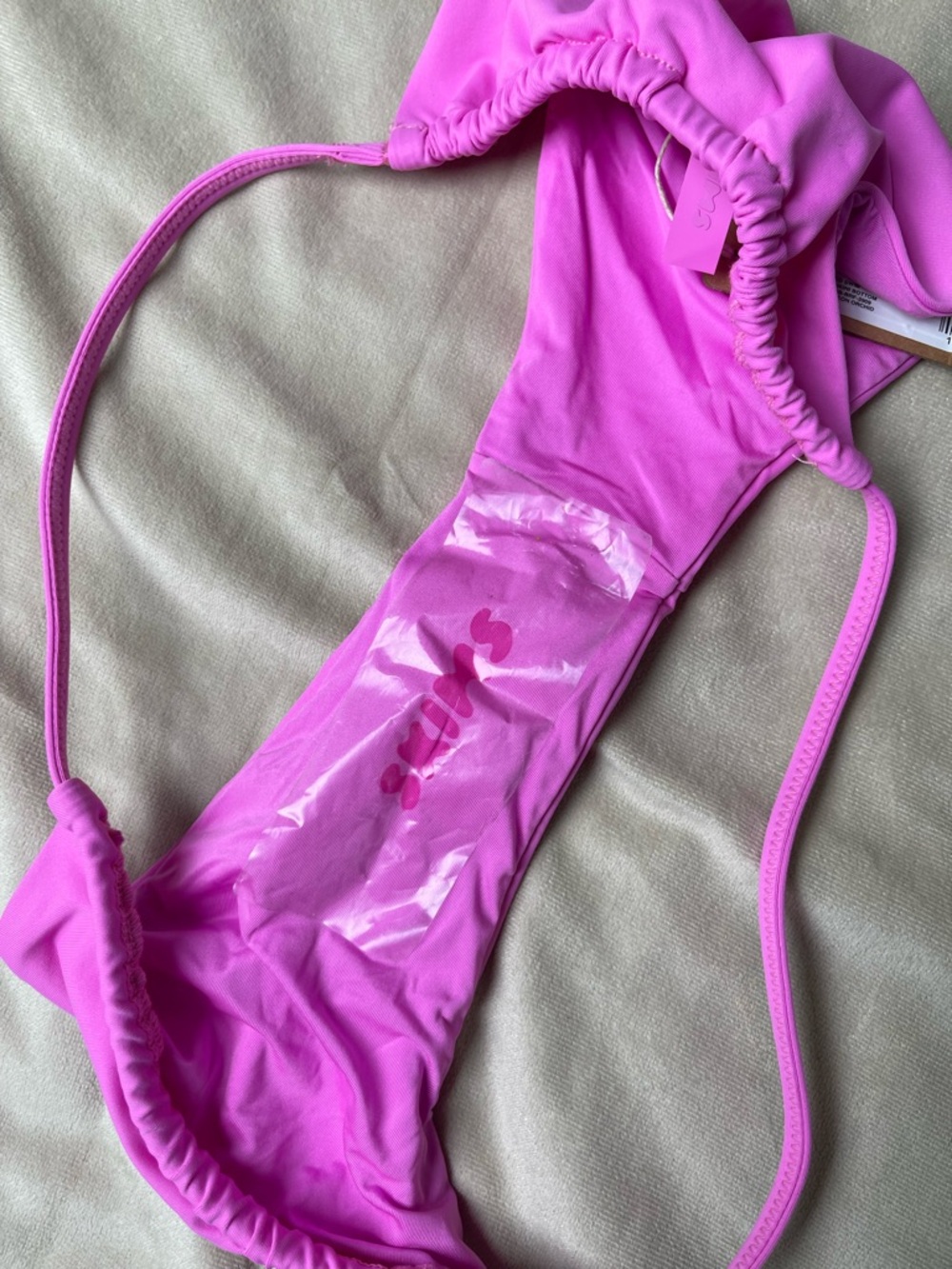 SKIMS 🩷 String Bikini Bottoms Neon Orchid Medium NWT - Picture 7 of 8